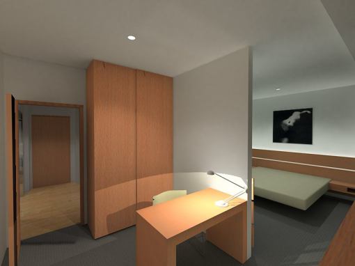 Interiérový dizajn hotelových izieb a apartmánov