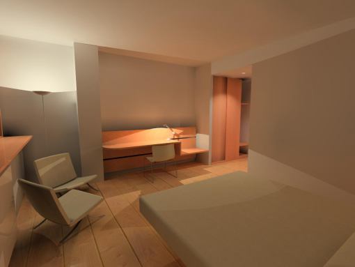 Interiérový dizajn hotelových izieb a apartmánov