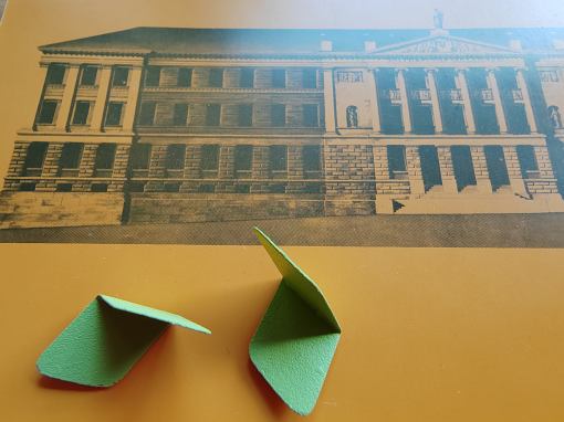 naušnice TROJHRAN,zelene