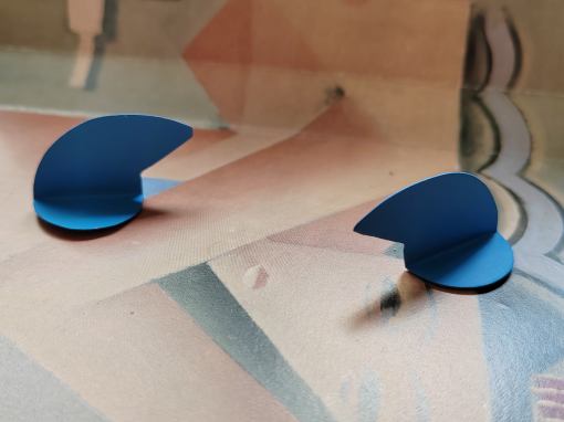 náušnice OKO-modré