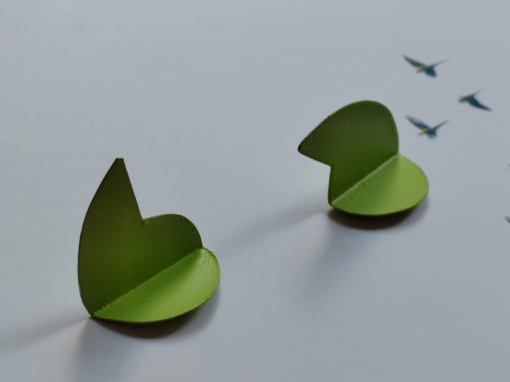 náušnice OKO-zelené