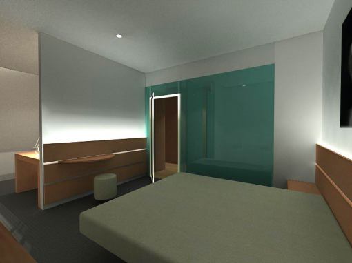 Interiérový dizajn hotelových izieb a apartmánov